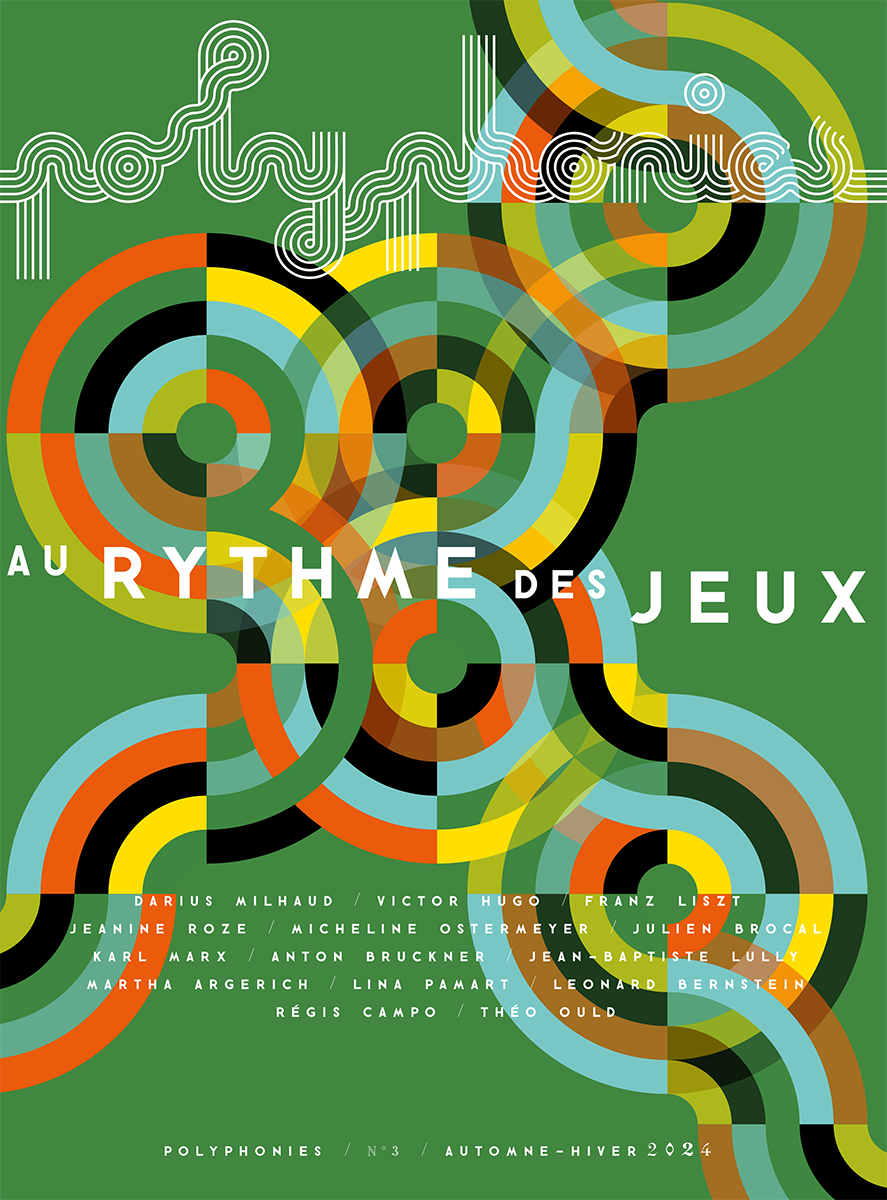 	Revue Polyphonies, musique classique, revue de musique classique,	Design graphique, mise en page, typographie, direction artistique,	Studio de design graphique, Paris,	Agencements graphiques	